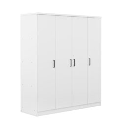 4 Door Wardrobe With 1 Drawer - White