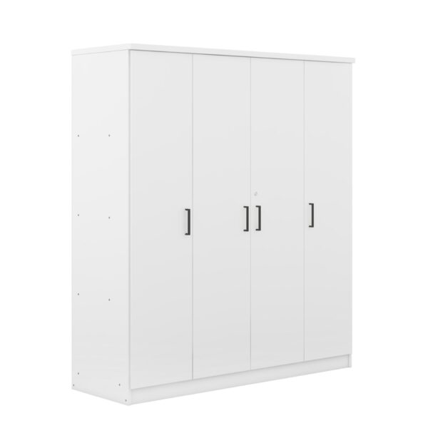 4 Door Wardrobe With 1 Drawer - White