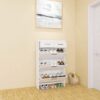 Shaker Shape Door Shoe Rack 3 Doors Shoe Cabinet With 2 Drawers With Open Space For Shoes - Matte White - Image 11