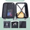 2 Piece Luggage Set With Spinner Wheels, Lightweight Suitcase (20 / 14) - Olive Green - Image 7