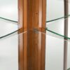 6 Shelf Corner Curio Display Cabinet With Lights, Mirrors And Adjustable Shelves (E26 Light Bulb Not Included) - Oak - Image 12