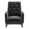 Demetrius - Rocking Chair - Dark Gray / Wood - Image 2
