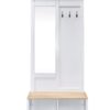 Melati - Hall Tree - Light Oak / White - Image 2