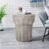 Outdoor Round Side Table - Gray - Image 8