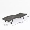 Wicker Chaise With Adjustable Reclining Seats (Set of 2) - Gray - Image 3