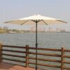 9' Pole Umbrella With Carry Bag - Creme - Image 2