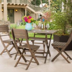 Positano - Foldable Dining Set - Gray