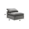 Naveen - Linen Modular Sectional Sofa With Ottoman - Gray - Image 13