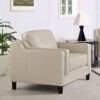Bella - Leather Chair - Ivory - Image 3