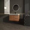 Bathroom Vanity With Resin Countertop Sink - Brown - Image 2