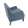 Accent Chair, Living Room Chair, Footrest Chair Set With Vintage Brass Studs, Button Tufted Upholstered Armchair For Living Room, Comfy Reading Chair For Bedroom, Reception Room - Blue - Image 20