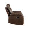 Aashi - Leather Gel Match 3 Piece Recliner Living Room Set - Brown - Image 3
