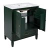 Vintage Style 30" Bathroom Vanity With Sink, Multi Functional Storage - Dark Green - Image 18