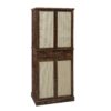 4 Door Cabinet With 1 Drawer, With 4 Adjustable Inner Shelves, Storage Cabinet - Natural - Image 6