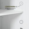 Creative Carved 4 Door Sideboard With Handleless Press To Open Design - White - Image 7