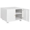 Office Furniture Copier Cabinet 2 Door Steel Copier Stand Mobile Pedestal File Printer Stand - White - Image 11