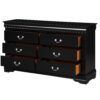 Louis Philippe - Dresser - Black - Image 3