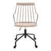 Preston - Farmhouse Adjustable Office Chair - Black / Antique Copper / White Washed - Image 5