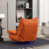 270 Swivel Glider Recliner Chair, Power Recliner Rocking Chair, USB Port Charge For Nursery Chair With Atmosphere Lamp For Living Room Bedroom Apartment - Orange - Image 12
