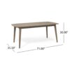 Placidity - Outdoor Expandable Dining Table With Slatted Tabletop And Tapered Legs - Gray - Image 10