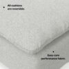 Jasmine - Center Sofa Module - Gray - Image 11