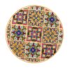 Outdoor Side Table With Tile Mosaic Table Top - Yellow - Image 7