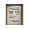 Luxury Natural Marble Living Room Accessories Set, Genuine Marble, 7 Pieces - Glod Yellow Beige - Image 8