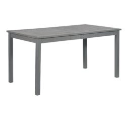 Contemporary Slat Top Acacia Wood Outdoor Dining Table - Gray Wash
