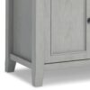 Amherst - TV Media Stand - Fog Gray - Image 9