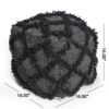 Jumanji - Handcrafted Wool And Cotton Pouf - Brown - Image 4