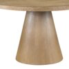 Delphine - Round Dining Table Set With Chairs (Set of 5) - Oak Finish And Gray - Image 3