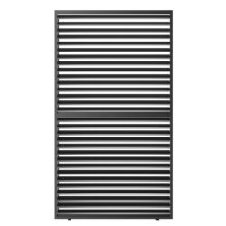 Louver Grille 10 Ft Frame & Louvers - Black