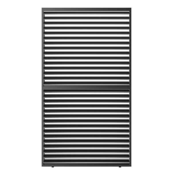 Louver Grille 10 Ft Frame & Louvers - Black