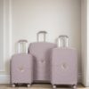 Hardshell Suitcase Double Spinner Wheels Pp Luggage Sets Lightweight Durable Suitcase With Tsa Lock, 3 Piece Set (20/24/28) - Griege - Image 2