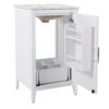 Modern 20.3" Bathroom Vanity With Sink, Functional Drawer, Soft Closing Door - White - Image 17