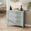 3 Drawer Cabinet, American Furniture, Suitable For Bedroom, Living Room, Study - Light Gray - Image 5