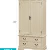 Elegant Traditional Armoire - Beige - Image 3