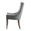 Elegant Design Comfortable Seating Dining Side Chair (Set of 2) - Dark Gray - Image 6