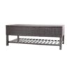 Regent - Storage Bench With Metal Rack - Brown Multi - Image 7