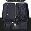 Luggage 4 Piece Lightweight Suitcase With Rotating Wheels, 24" And 28" With Tsa Lock, (16/20/24/28) - Black - Image 4