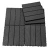 Plastic Interlocking Deck Tiles, (Set of 44), Patio Flooring Outdoor Waterproof All Weather Use For Garden Poolside Front / Back Yard - Light Gray - Image 12