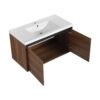 36" Bathroom Vanity Set With Resin Countertop Sink And 2 Doors - Brown - Image 14