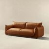 Emma - Mid-Century Modern Luxury Sofa - Cognac - Image 3