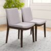 Laura - Mid-Century Modern Dining Chair (Set of 2) - Beige - Image 2