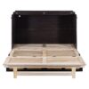 Full Size Murphy Bed With Large Drawers And Elegant Design - Espresso - Image 5