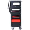 4 Level Multi Purpose Trolley For Diagnostics - Black / Red - Image 9