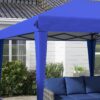 Outsunny - 10' x 19.2' Pop Up Canopy Tent, Heavy Duty Tent For Parties, Outdoor Instant Gazebo Sun Shade Shelter With Carry Bag For Catering, Events, Wedding, Backyard Bbq - Blue - Image 5