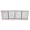 Pet Gate Dog Gate For Doorways, Stairs Or House Freestanding, Folding - Dark Brown - Image 13