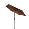 9' Pole Umbrella With Carry Bag - Taupe - Image 4