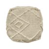 Merloh - Square Pouf Ottoman Floor Cushion - Ivory - Image 6